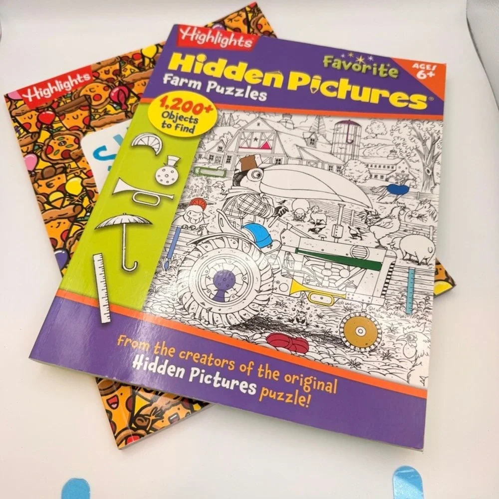 Highlights Kids‎ Hidden Pictures & MindWare Extreme Dot to Dot Activity Book Lot